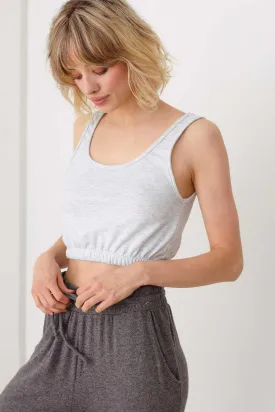 Active Cute V-neckline Front & Back Crop Top