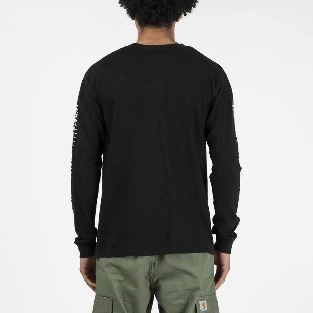 afield out Equator Long Sleeve T-shirt / Black