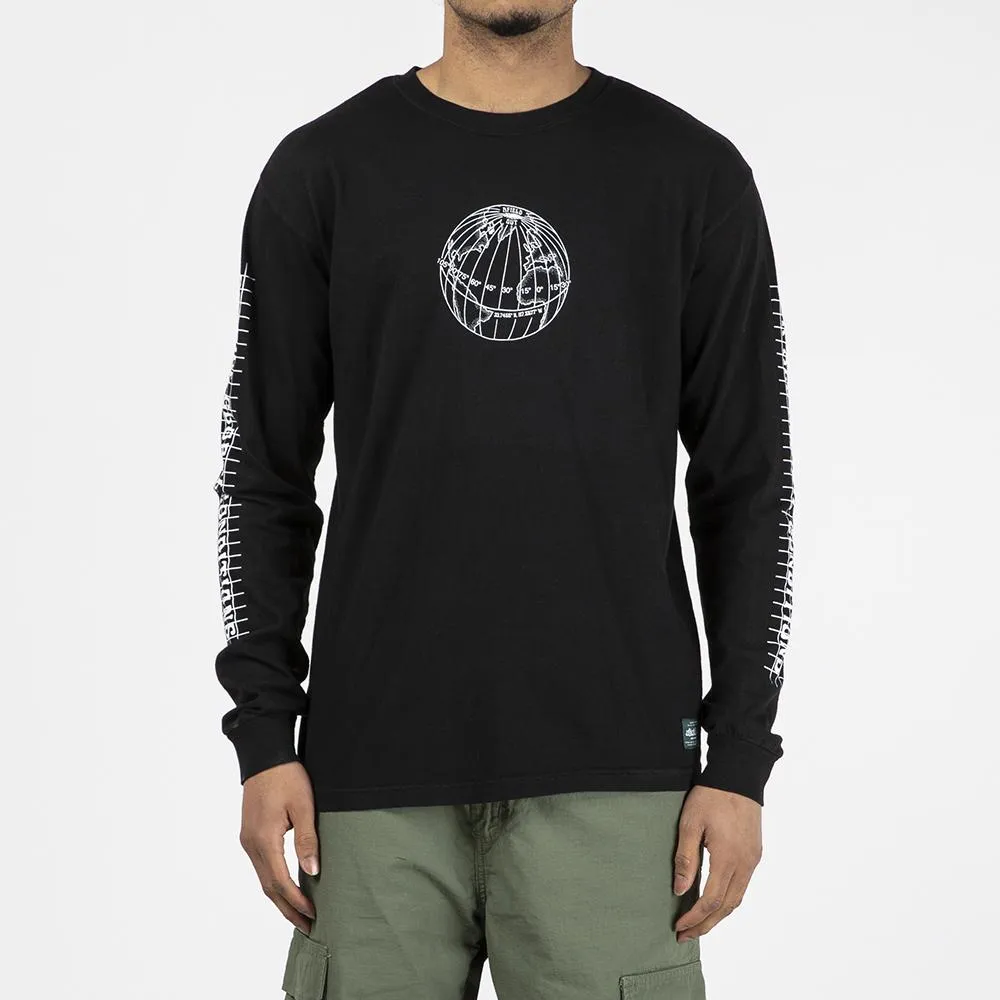 afield out Equator Long Sleeve T-shirt / Black