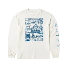 ALIEN WOODCUT LS TEE / ARIES / WHITE