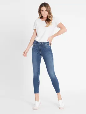 Alissa Ankle Skinny Jeans in Light Indigo Gold