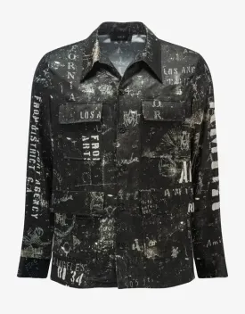 Amiri Black Army Stencil Shirt