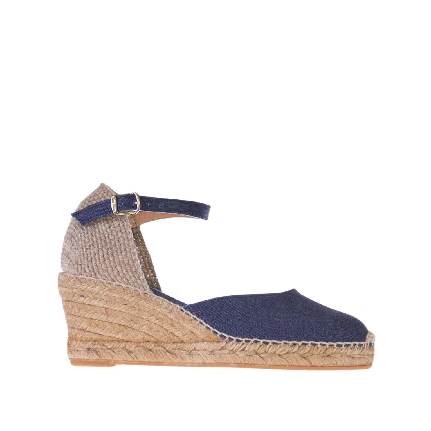 Basic Closed Toe Linen Wedge Espadrille for Women - Caldes