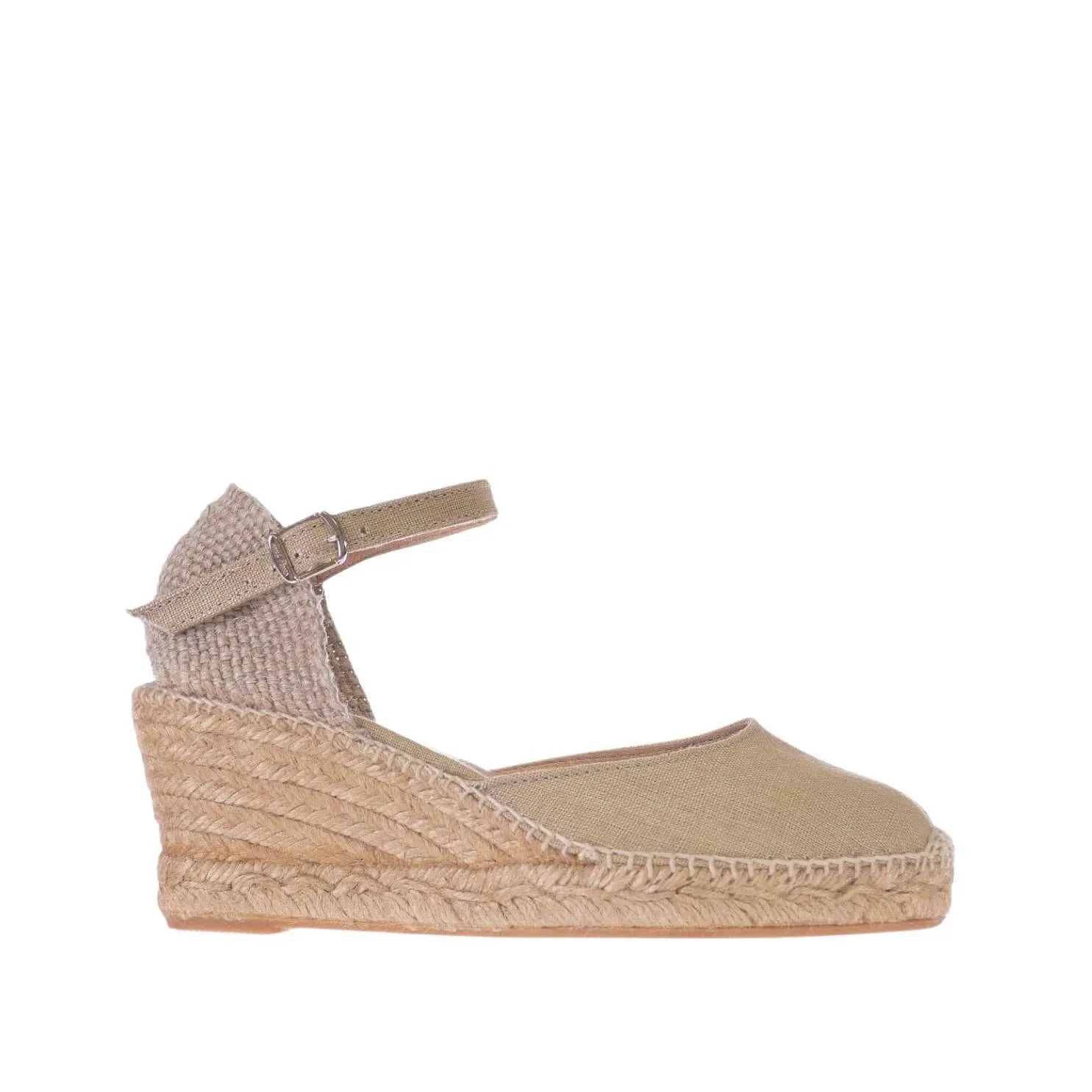 Basic Closed Toe Linen Wedge Espadrille for Women - Caldes