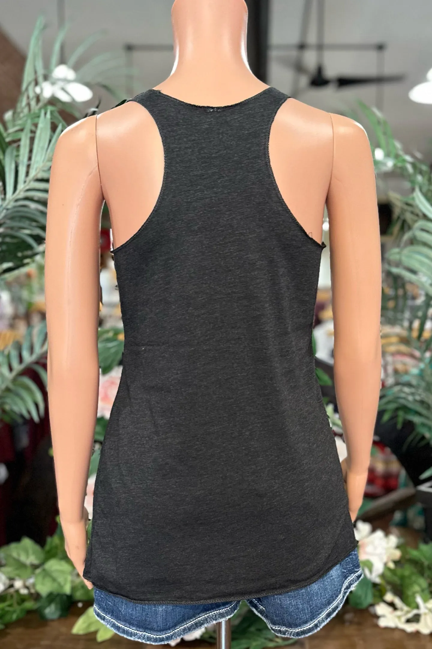 BEST EVER Racerback Tank - Vintage Black