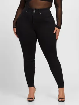 Black Curvy Skinny Jeans - Tall Inseam