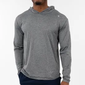 Blitz Tech Hoodie | Heather - Middie Grey/White