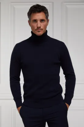 Byron Roll Neck Knit (Navy)