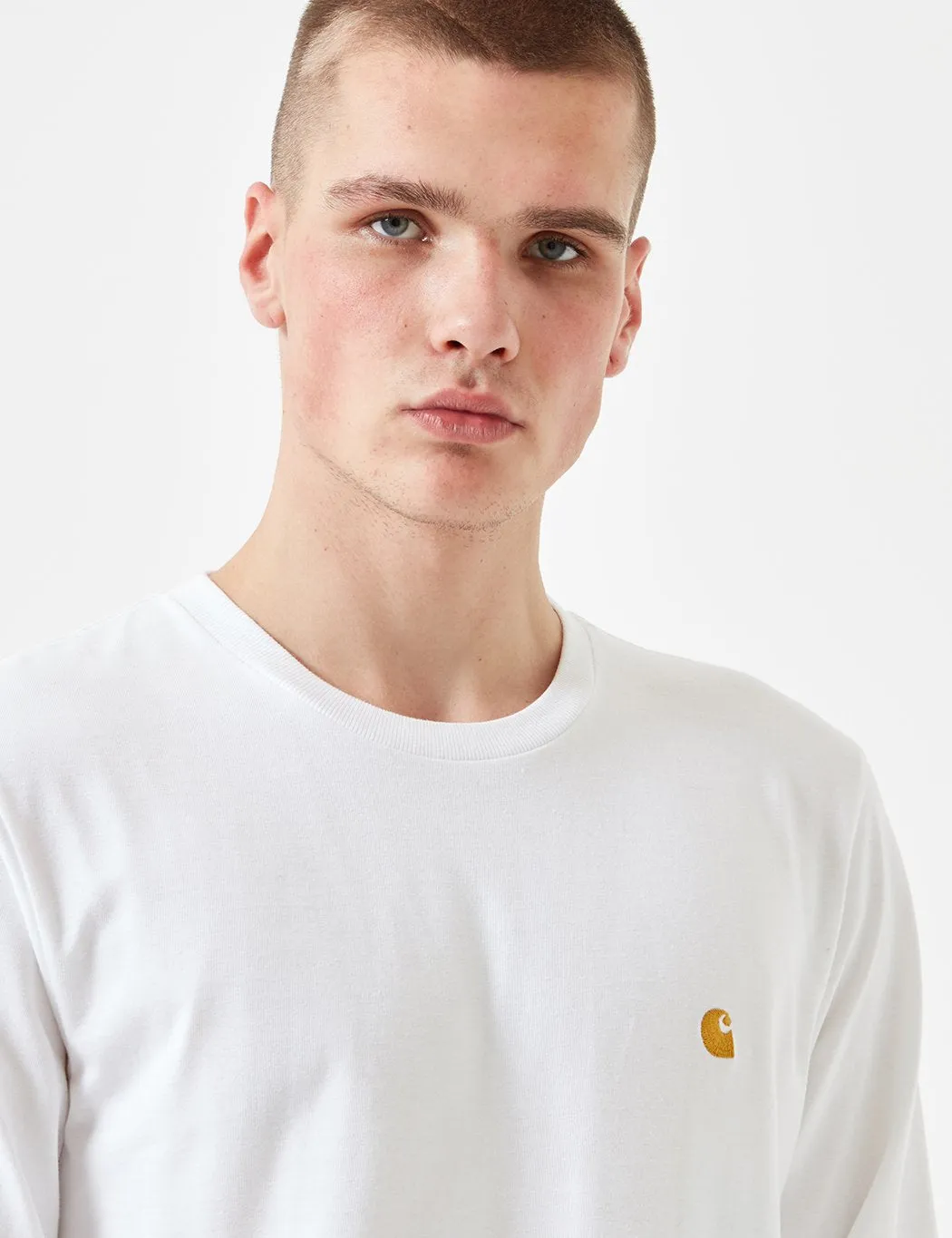 Carhartt-WIP Chase Long Sleeve T-Shirt - White