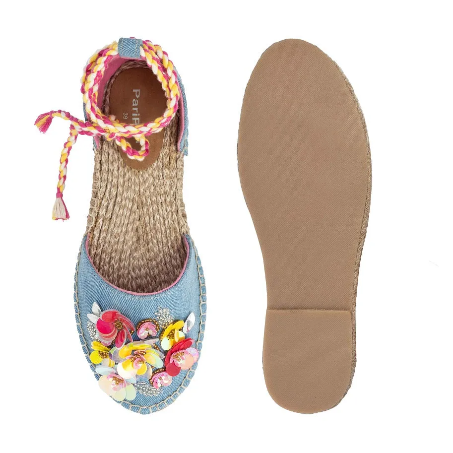 Carnation Tie-up Espadrilles