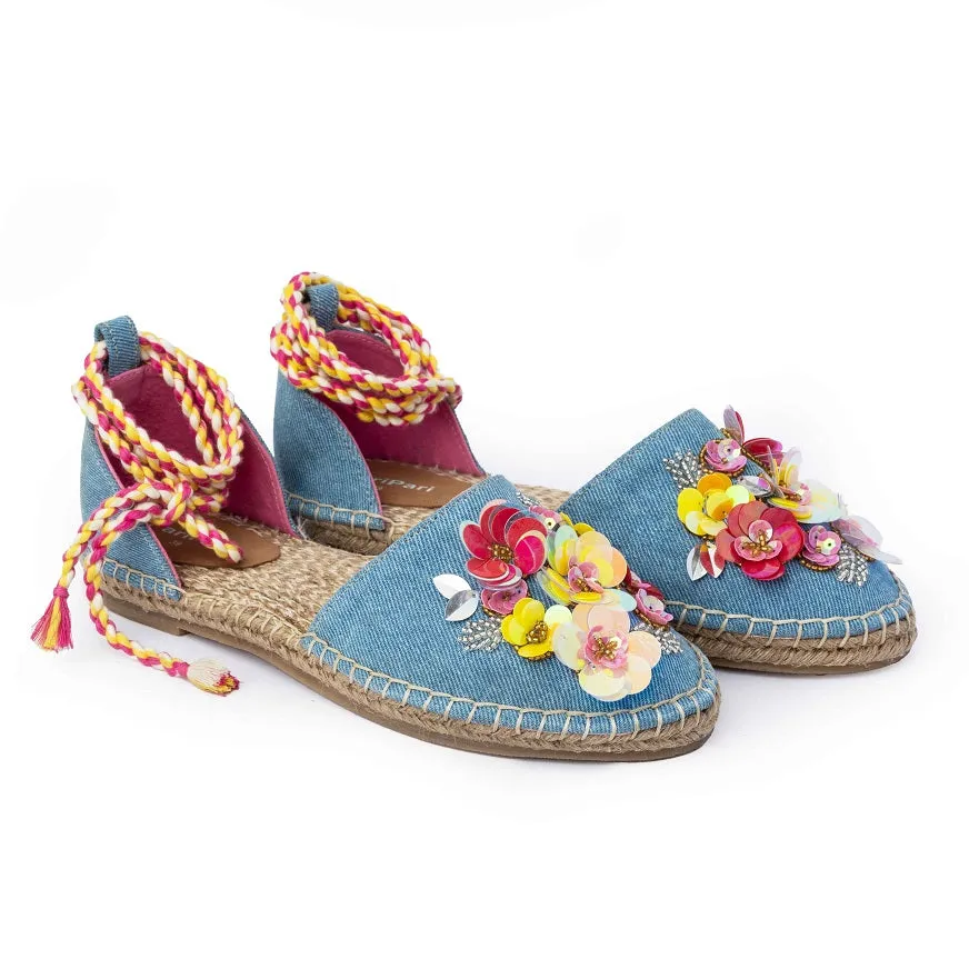 Carnation Tie-up Espadrilles