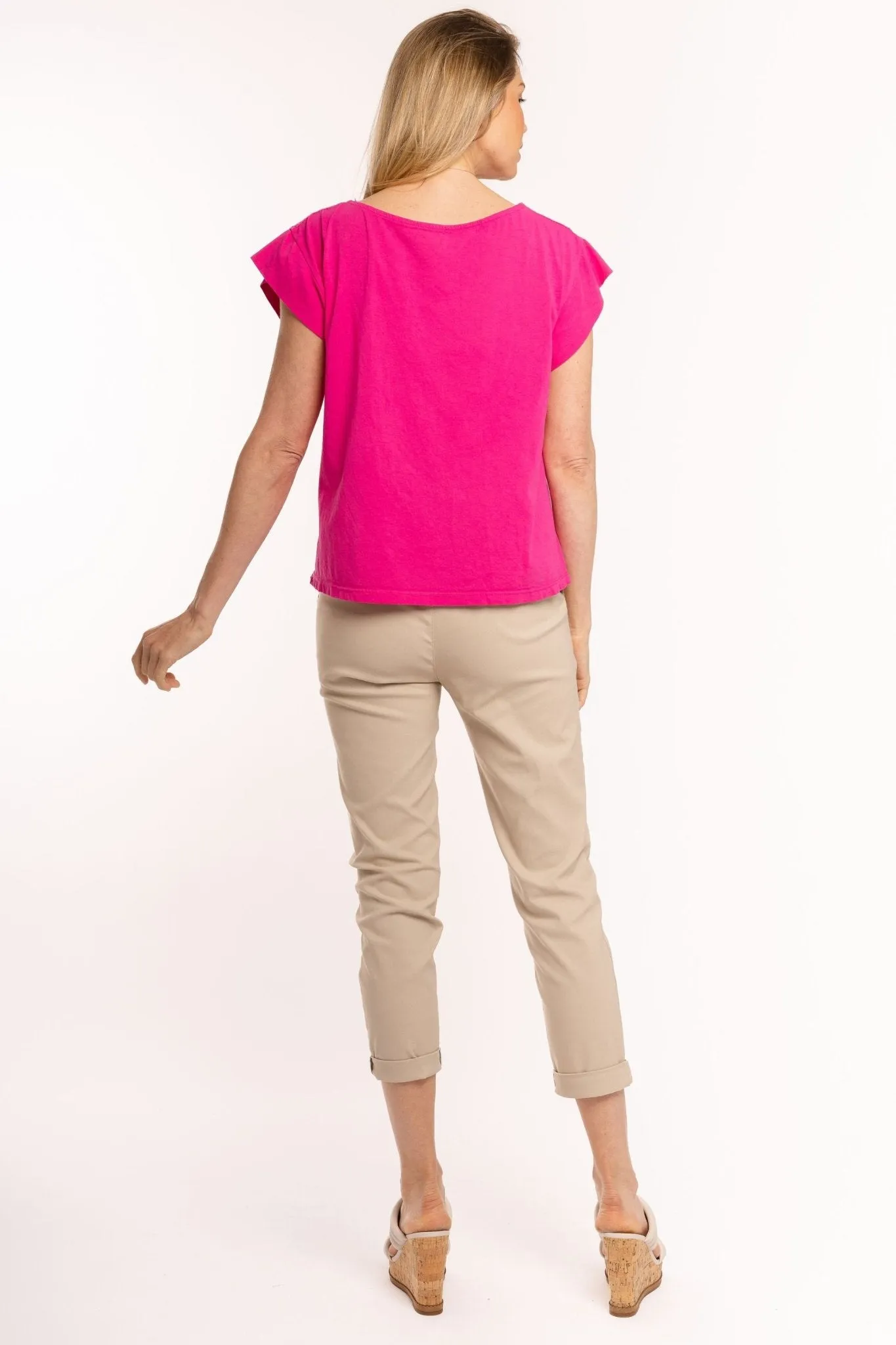 COTTON BUTTON TOP - 10/3291S