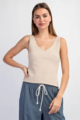 Essential Fave Oatmeal Tank Top