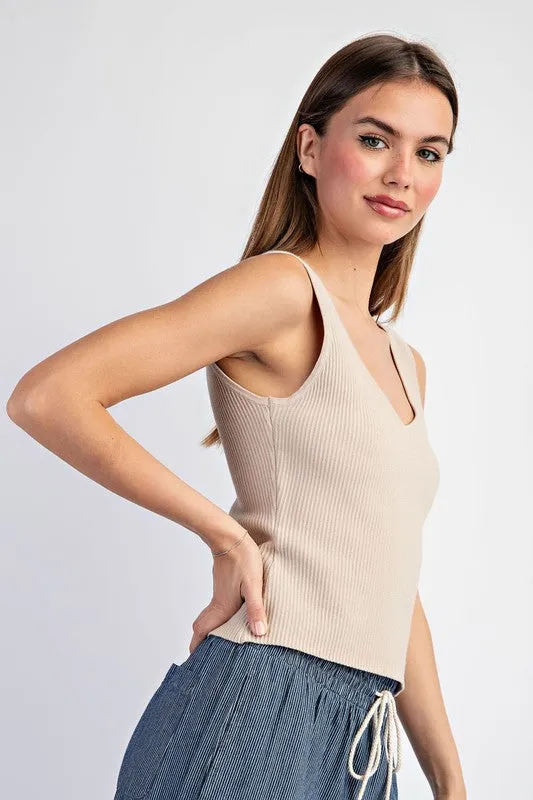 Essential Fave Oatmeal Tank Top