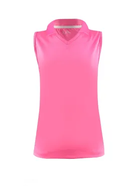 Flamingo Beach Pink Collar Tank