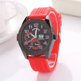 GUOTE Fashion Casual Outdoor Sport Watches Men Highend Meter Disc Quartz Watch Silicone Strap Wristwatch Relogio Masculino