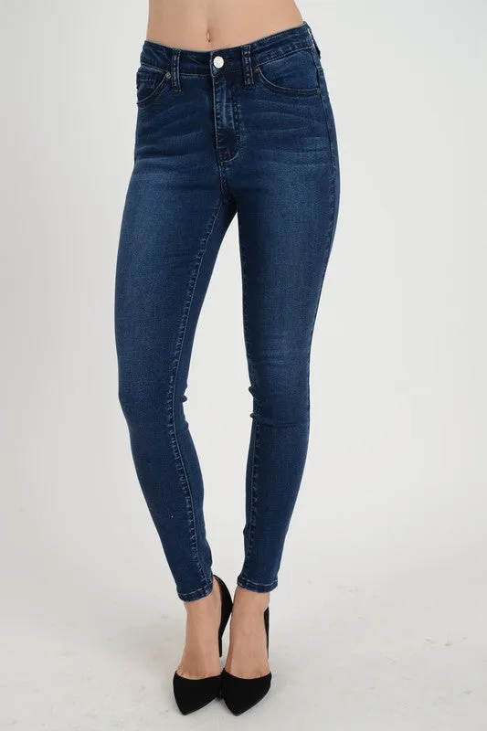 High Rise Dark Skinny Jeans