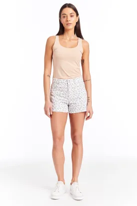 Holly - High Rise Distressed Leopard Print Short