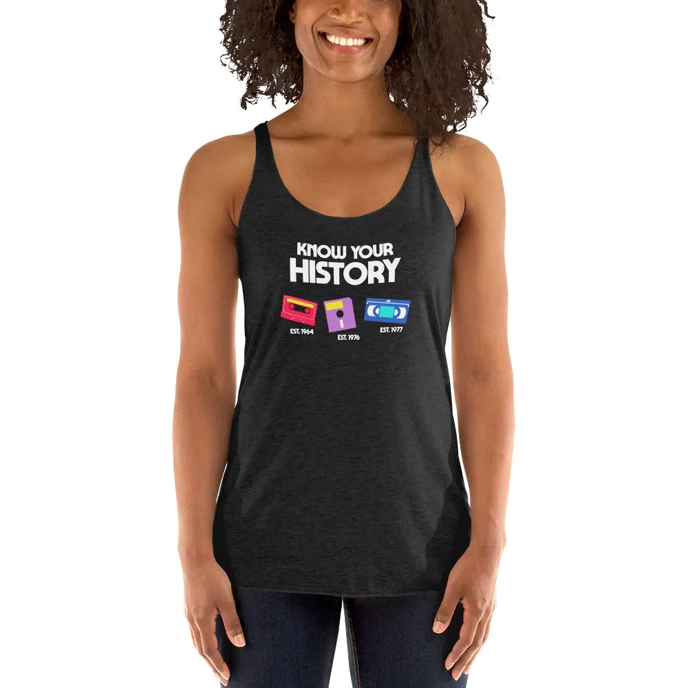 Know Your History Women's Racer-back Tank-top