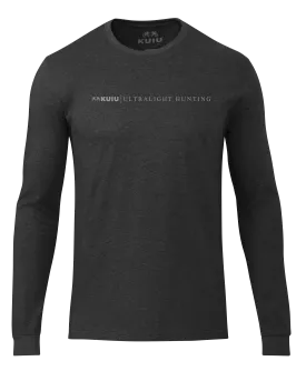 KUIU Line Logo Long Sleeve T-Shirt | Charcoal