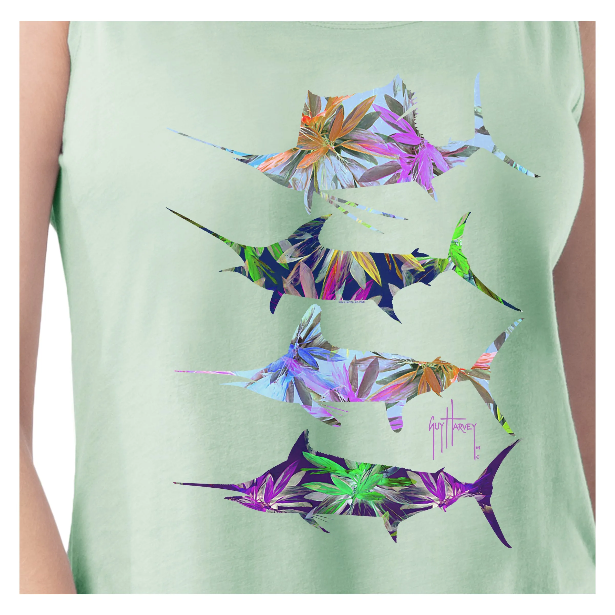 Ladies Wild Flowers Tank Top