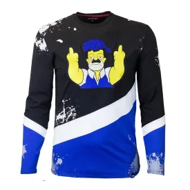 M209 El Chapo Simpson Long Sleeve Tee - Royal