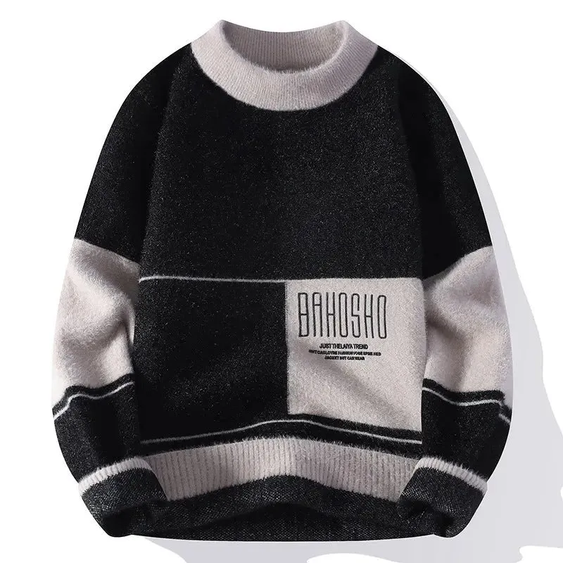 Men's Loose Thick Half Turtleneck Sweater