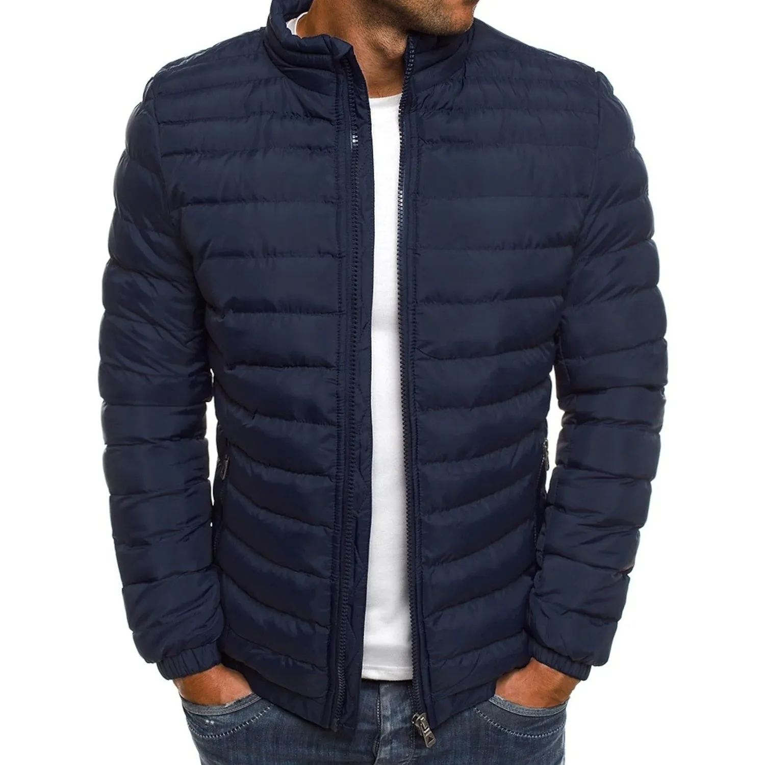 Men's Warm Windproof Puffer Bubble Jacket