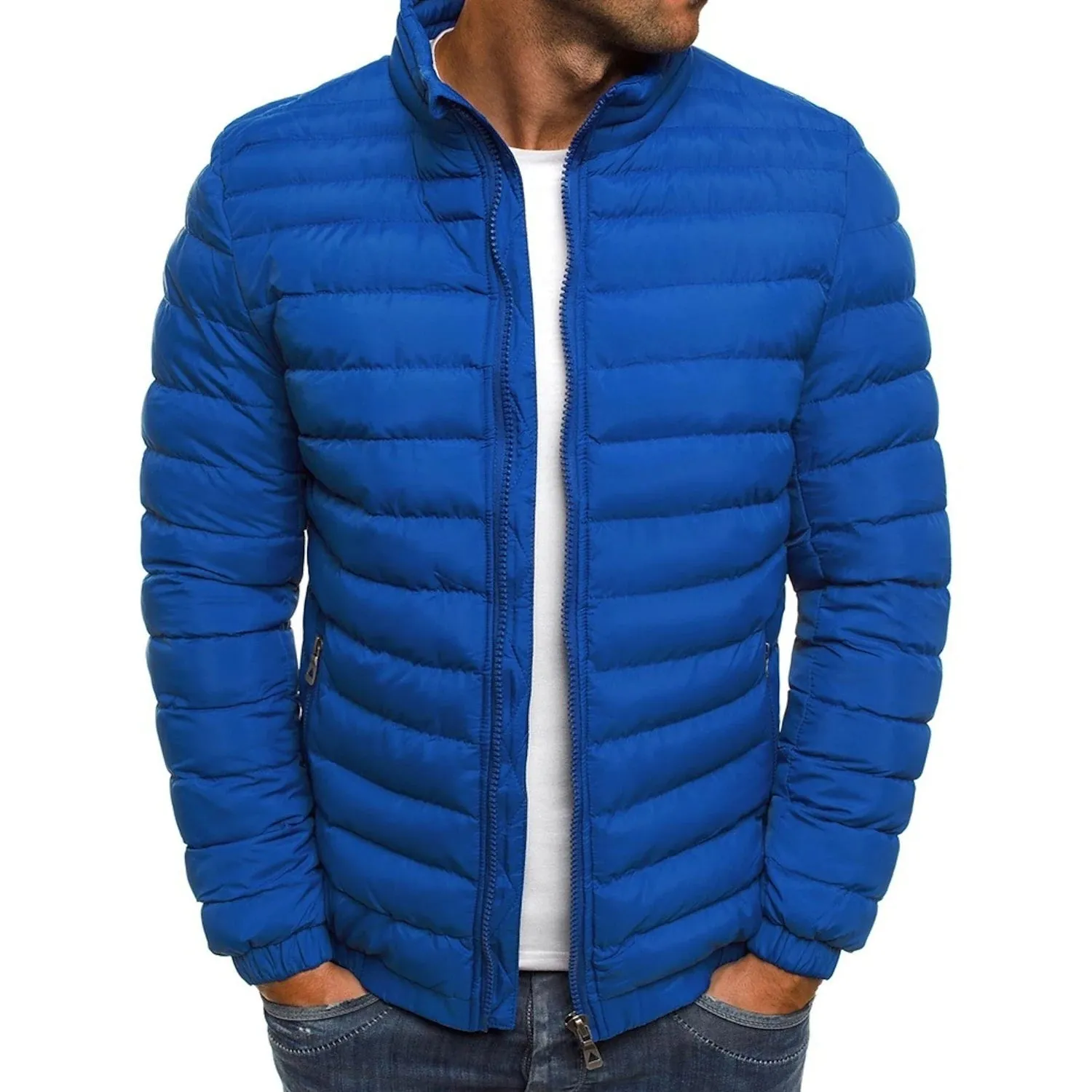 Men's Warm Windproof Puffer Bubble Jacket