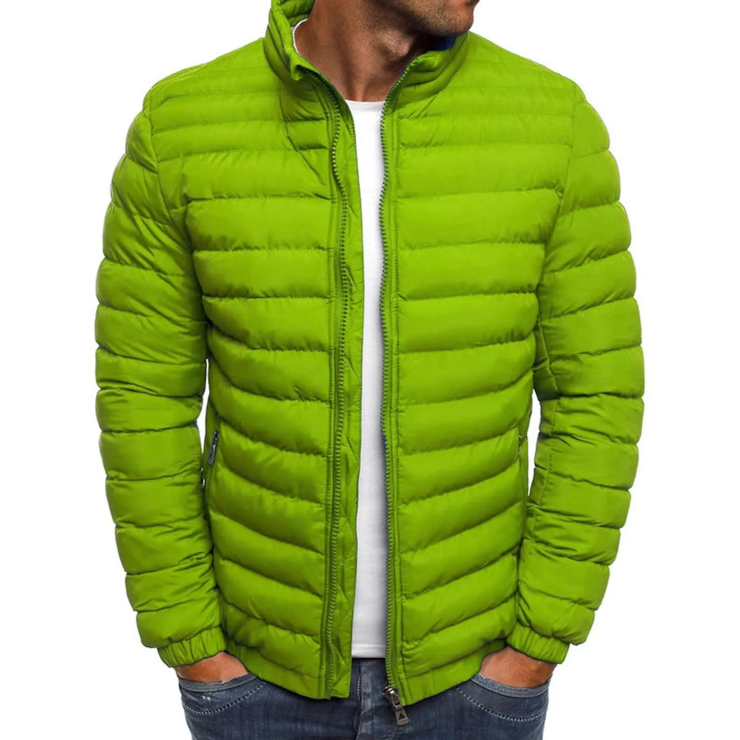 Men's Warm Windproof Puffer Bubble Jacket