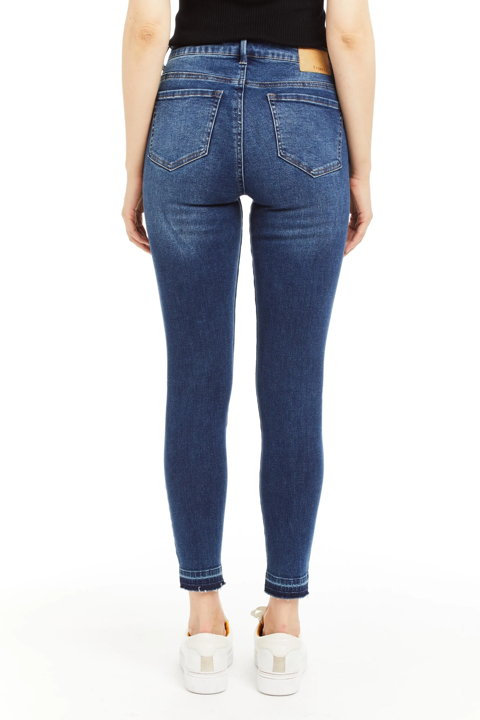 Nina - High Rise Skinny With High Released Hem