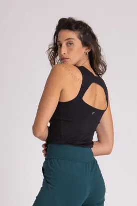 Organic Cotton Half Moon Open Back Tank Top