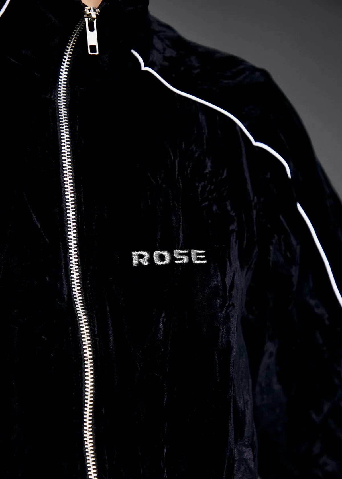 SHRUNKEN TRACK JACKET in BLACK