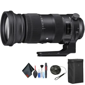 Sigma 60-600mm f/4.5-6.3 DG OS HSM Sports Lens for Nikon F for Nikon F Mount   Accessories (International Model with 2 Y