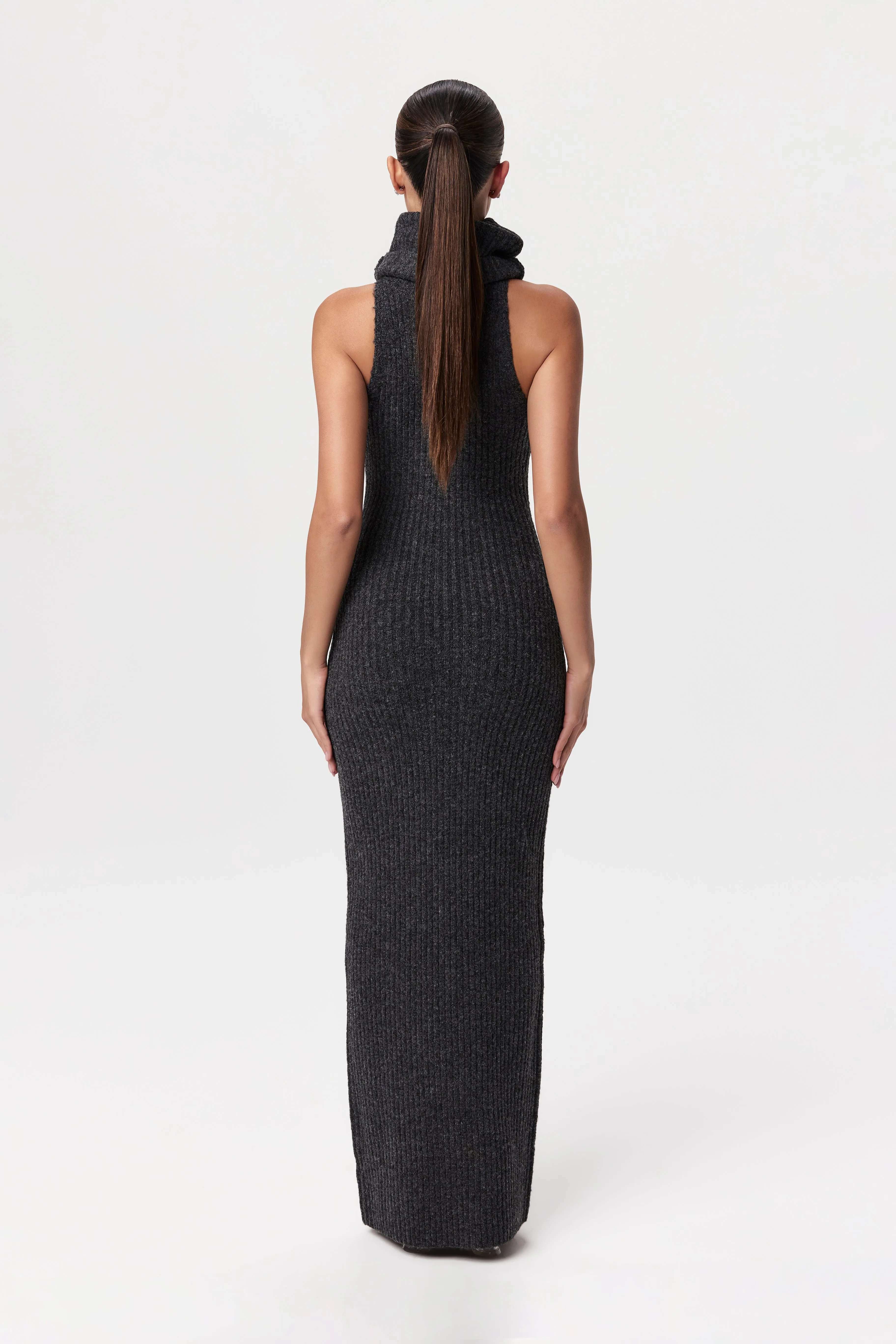 Sleeveless Sweater Maxi Dress