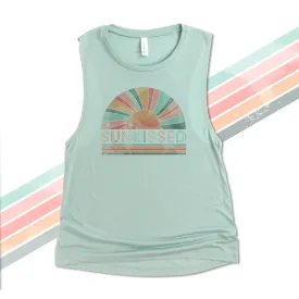 summertime bella tank top fun sunkissed tank top summer vacation shirt 8803 bella muscle tank top pool beach trip womens 22SUM-003NP