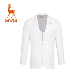 SVG Golf Men's White Casual Sports Jacket