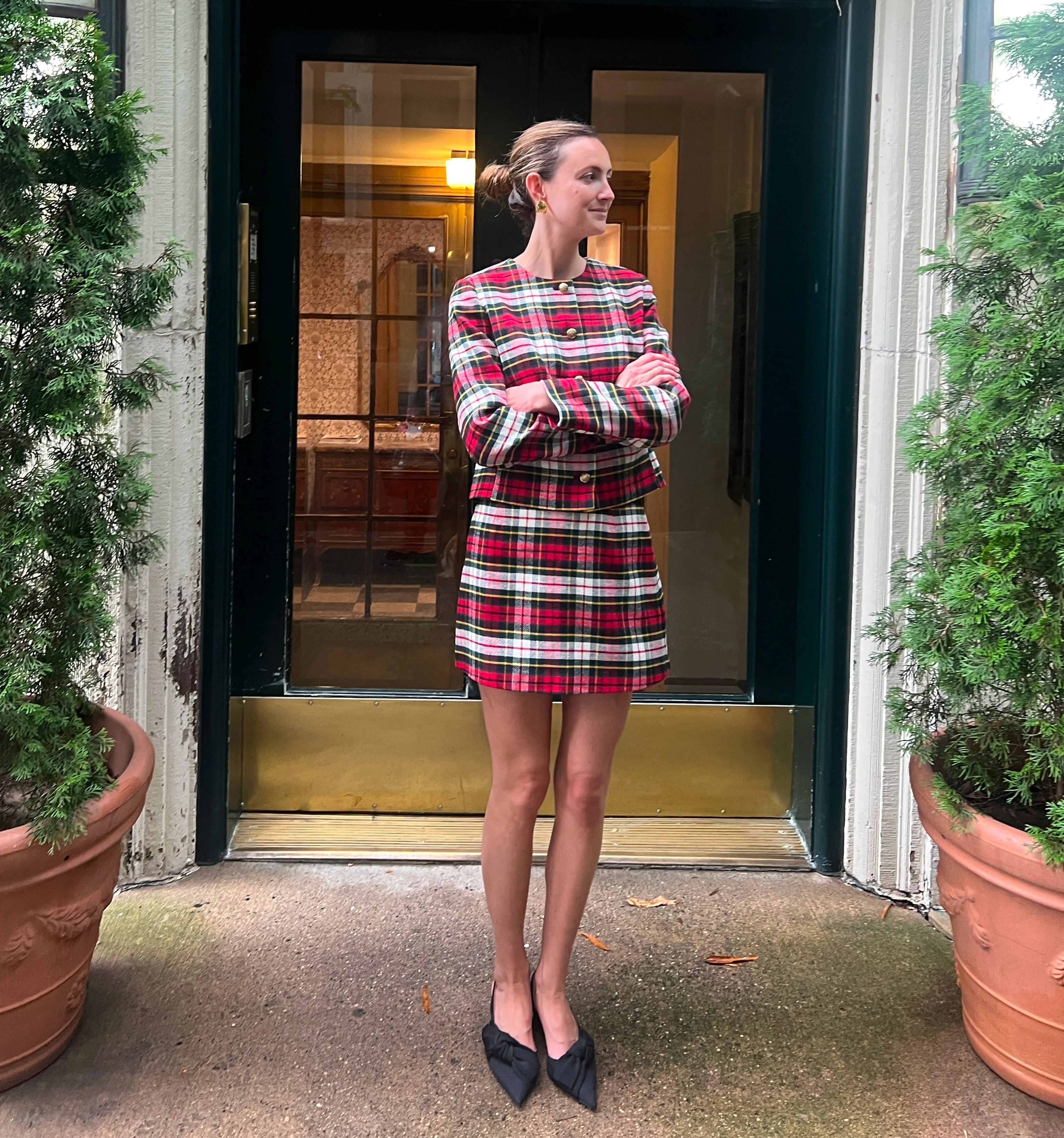 The Hallie Skirt - Multi Tartan