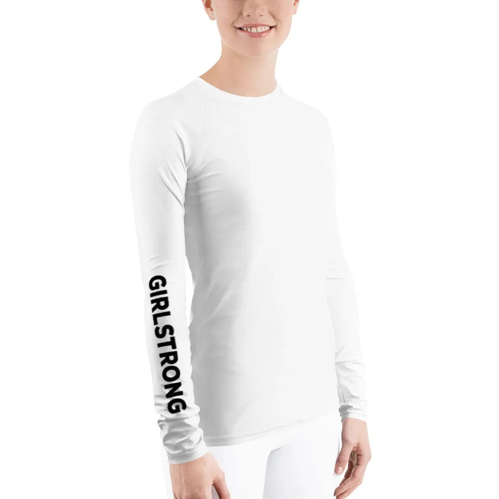 UPF 50 LONG SLEEVES RASH GUARD WHITE