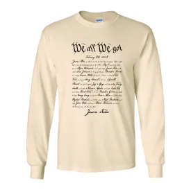 We All We Got Long Sleeve T-Shirt | Kelce Speech Natural Long Sleeve Tee Shirt