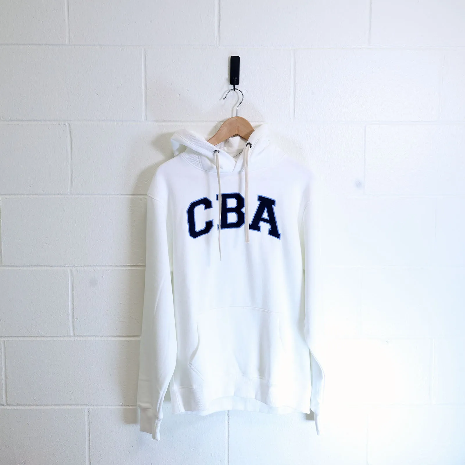 White Applique Hoodie